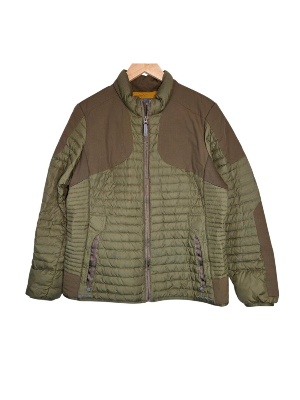 Eddie Bauer Sport Shop Stormdown 700 Puffer Jacket Brown Goose Down Extra Large